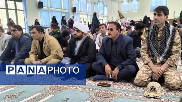 حضور پرشور دانش‌آموزان شهرستان مارگون در محکومیت شهادت سید حسن نصرالله