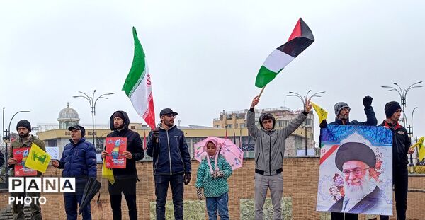 حضور نوجوانان همدان  در روز جهانی قدس