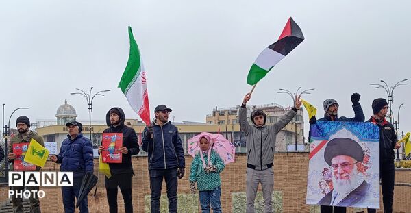 حضور نوجوانان همدان  در روز جهانی قدس