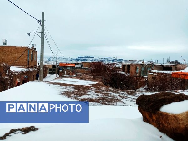 برف و بارانی همراه با شادی در شهرستان زاوه
