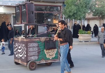 عزاداری مردم شهرستان بن در سومین روز از ماه محرم