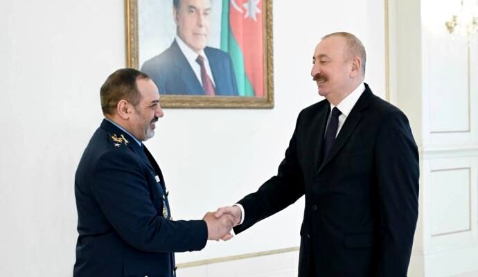 دیدار امیر نصیرزاده با رئیس‌جمهور آذربایجان