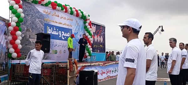 جلوه‌هایی از ورزش صبحگاهی همگانی در آشخانه 