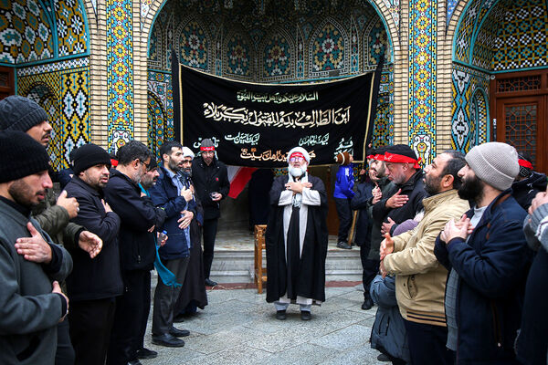 مراسم عزاداری سالروز شهادت امام هادی(ع) در حرم حضرت معصومه(س)