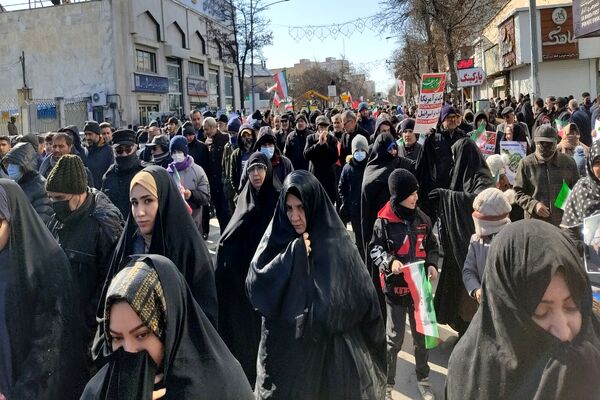 حماسه باشکوه راهپیمایی22 بهمن دراستان اردبیل 