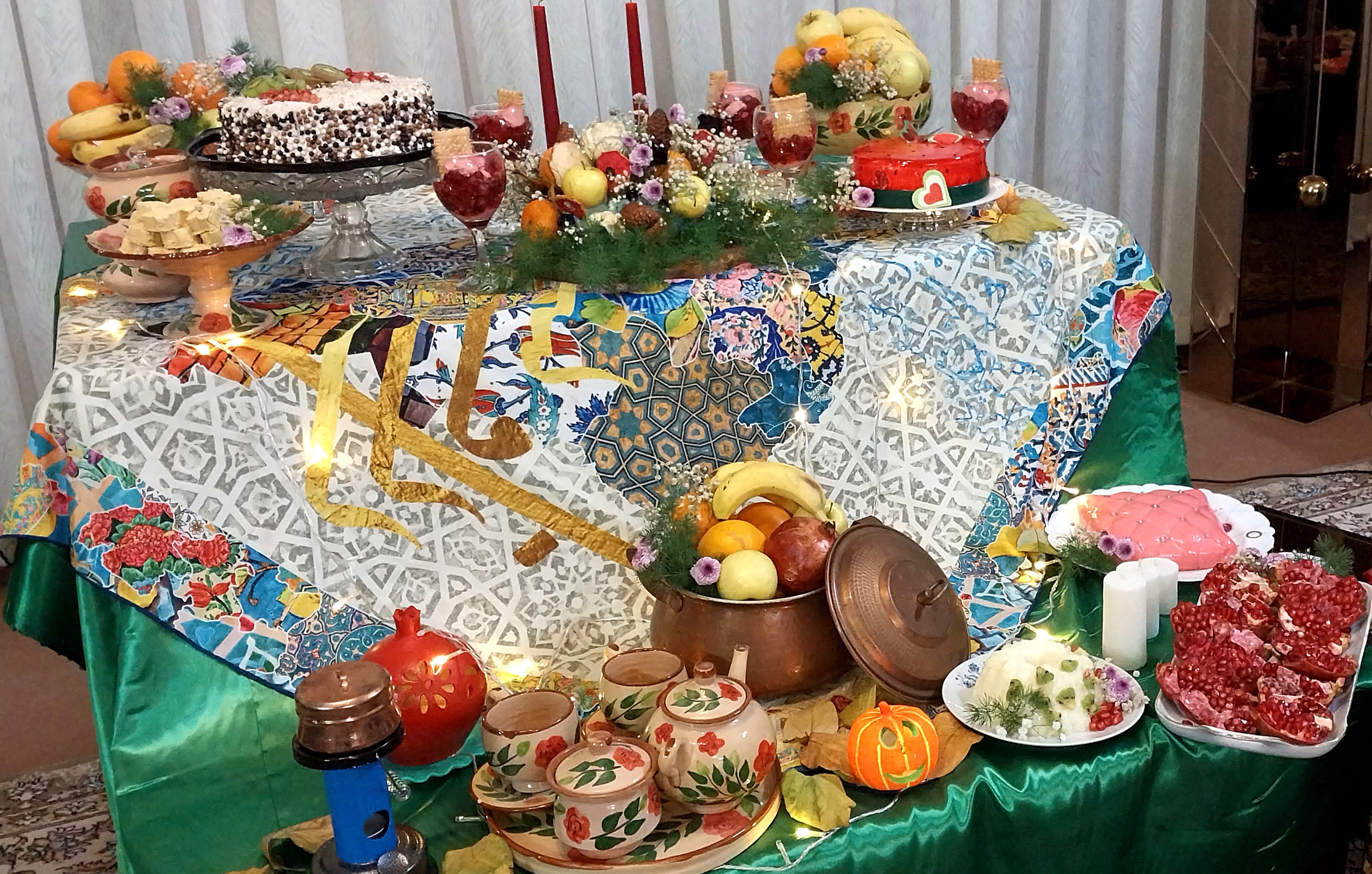 کف زنی، آداب شیرین شب یلدا در گناباد