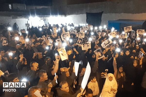 اجتماع بزرگ مردم قلعه رئیسی در پی شهادت رهبر معظم انقلاب 