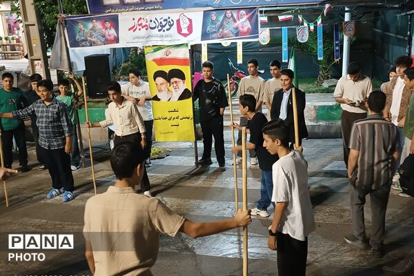 از تفسیر نهج‌البلاغه تا شورِ رجزخوانی، ضیافت دانش‌آموزان مدرسه نمونه رشد در موکب آموزش و پرورش
