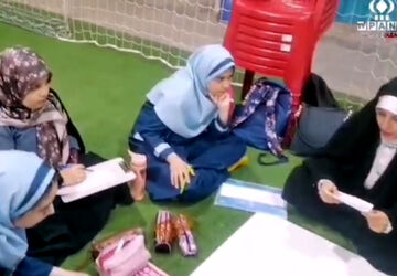 شرکت دانش آموزان در رویداد علمی ایده پردازان نخبه در مسجد شکرالله نوری شیراز