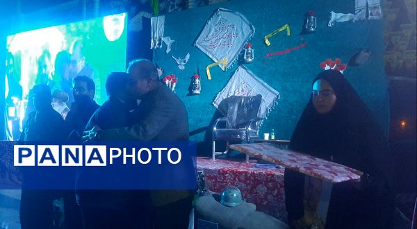 مراسم مهمانی شهدا در گلزار شهدای بهشت فضل نیشابور 