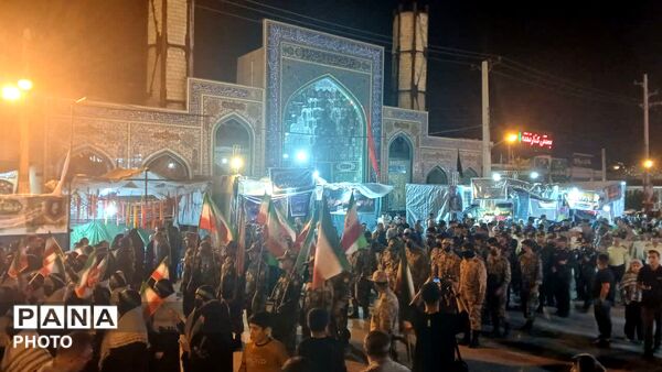 رژه باشکوه جان‌فدایان کازرونی