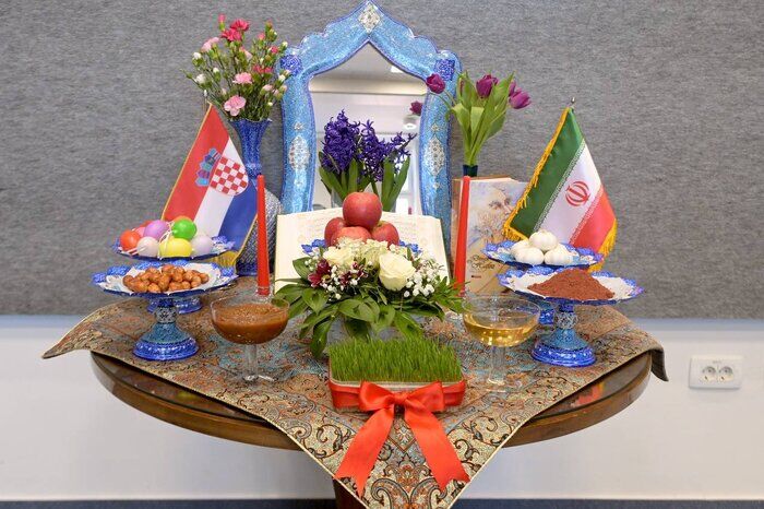 سفره هفت سین ایرانی در پارلمان کرواسی