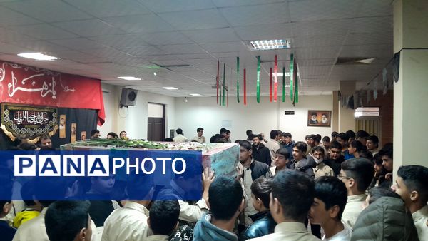 مراسم وداع با شهید گمنام در دبیرستان ابوریحان بیرونی یک نیشابور