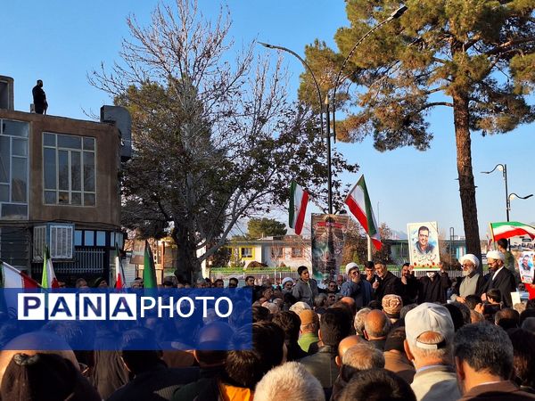 راهپیمایی میثاق با ولایت و محکوم نمودن اغتشاشات گروه های تروریستی در کاشمر