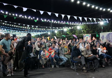 نورافشانی عید غدیر در آسمان تل‌آویو