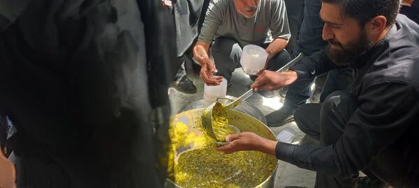 دسته عزاداری سالروز شهادت امام صادق(ع) در روستای ورجان قم