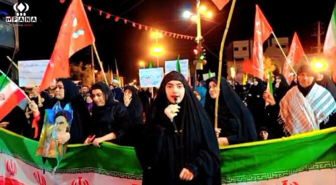 برگزاری مراسم عزاداری علم‌بندان در میدان انقلاب شهرستان کردکوی