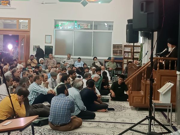 مراسم نخستین سالگرد شهادت شهدای خدمت در مسجد الهادی نیشابور 