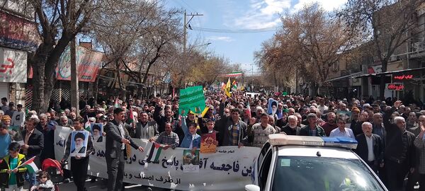 حضور پرشور مردم شهرستان سملقان در راهپیمایی روز قدس