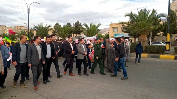 راهپیمایی روز 13 آبان در طارم