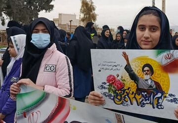  راهپیمایی ۲۲ بهمن در شهرستان هلیلان