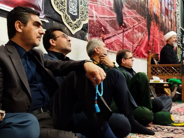 حضور پرشور مسئولان کاشمر در مراسم عزاداری شب سوم محرم روستای قلعه بالا