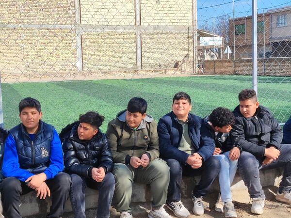 افتتاح چمن مصنوعی روستای قره مصلی