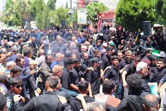باشت غرق در عطر عاشورا و یاد حسین(ع)