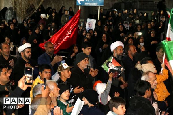 اجتماع مردمی در گلباف در محکوم کردن جنایات آمریکایی ـ صهیونی