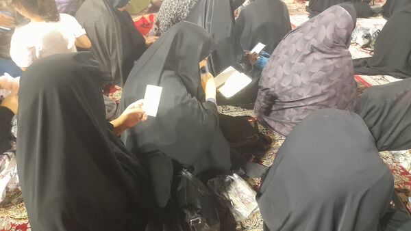 حرم حضرت معصومه(س) در شب شهادت برادر