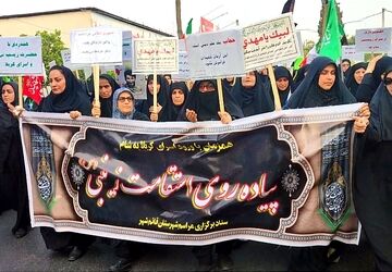 پیاده‌روی استقامت زینبی در قائمشهر