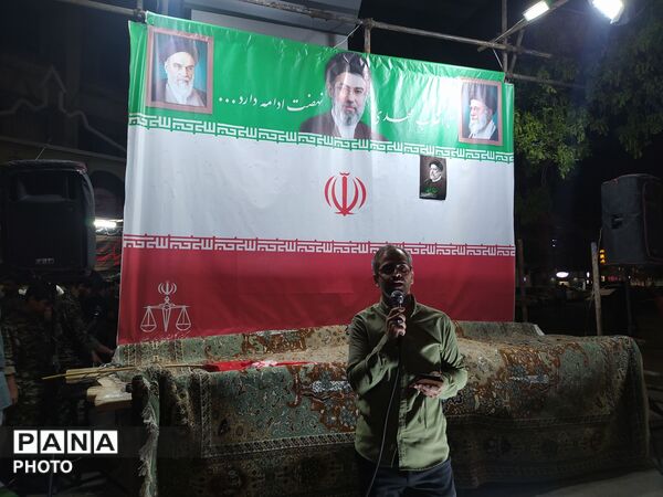 گذری در تجمع مردم محله خیابان شهید مدرس مشهد