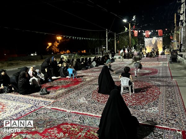 شور حسینی در شهرک ینگی امام  در شب اول محرم 