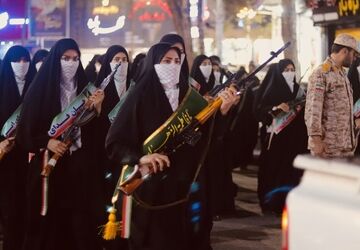 رزمایش دختران جان فدای ایران در گناباد