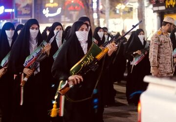 رزمایش دختران جان فدای ایران در گناباد