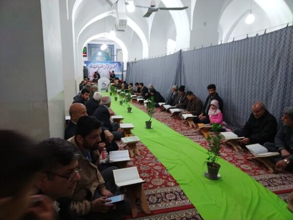 جزء خوانی قرآن کریم در شهرستان خلیل آباد و شهر کندر