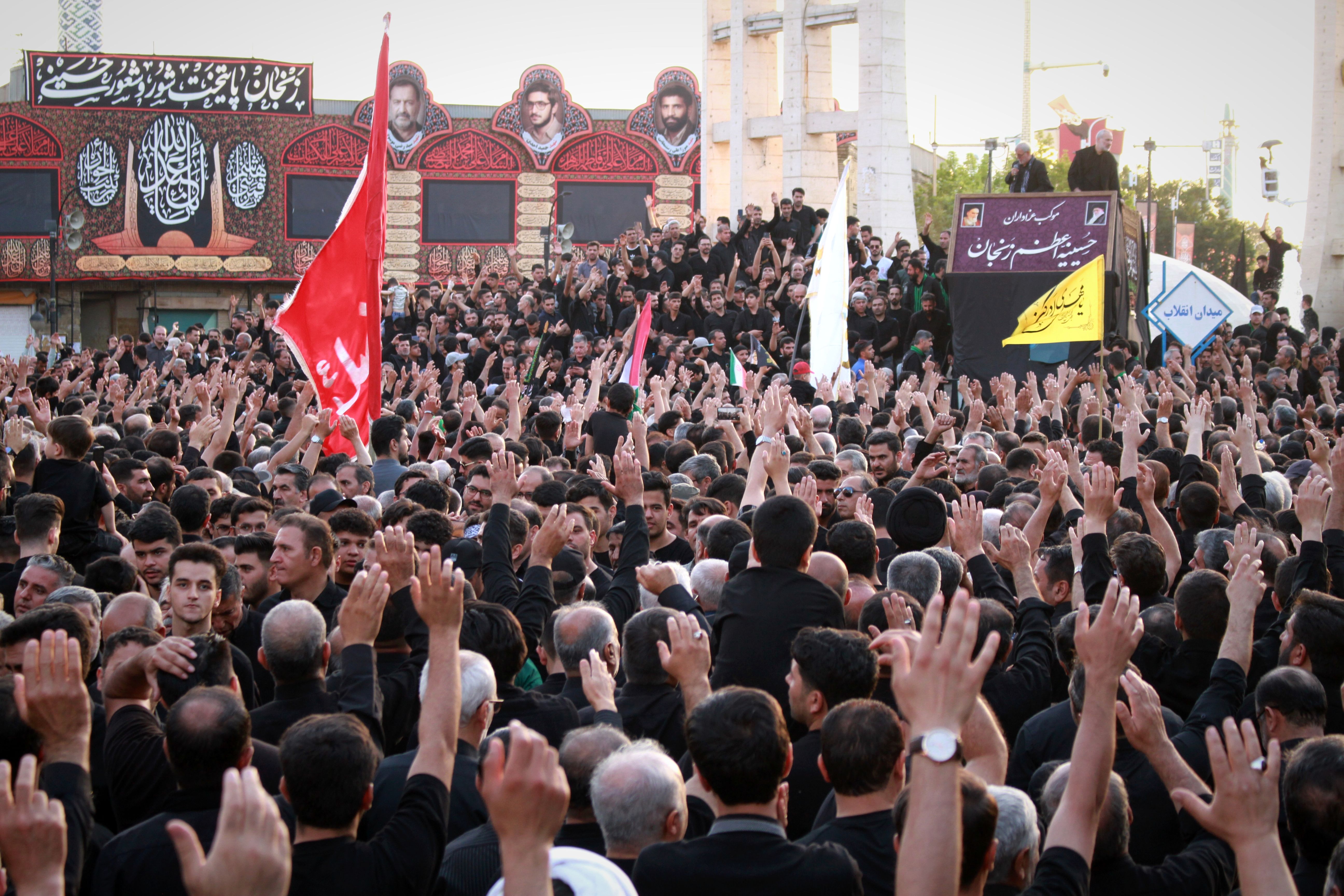 دسته عزاداری حسینیه اعظم زنجان در یوم العباس