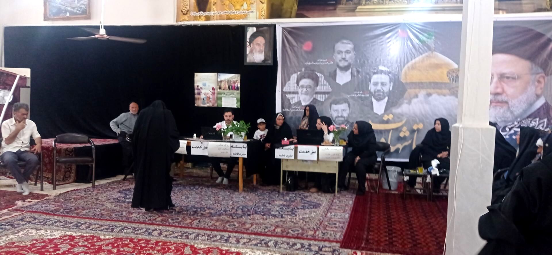 در سالروز شهادت شهید خدمت،میز خدمت در شهر نسر برپا شد