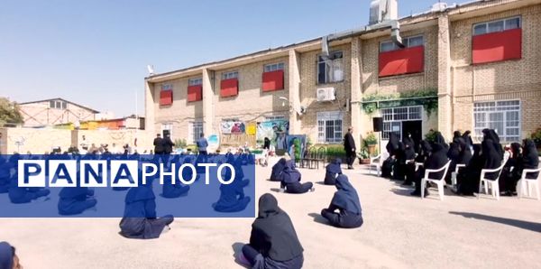 آیین افتتاحیه طرح بازگشایی مدارس و زنگ ایثار و مقاومت در شهرستان صالح آباد