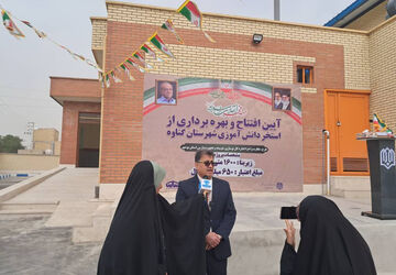 افتتاح و بهره‌برداری از استخر دانش‌آموزی شهرستان گناوه