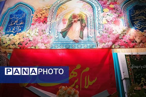 جشن نیمه شعبان در دبیرستان حاج محمود رضوی ناحیه ۴ شیراز