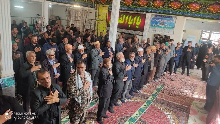 مراسم یاد بود شهید آیت الله سید ابراهیم رئیسی و همراهانش در شهر تیتکانلو