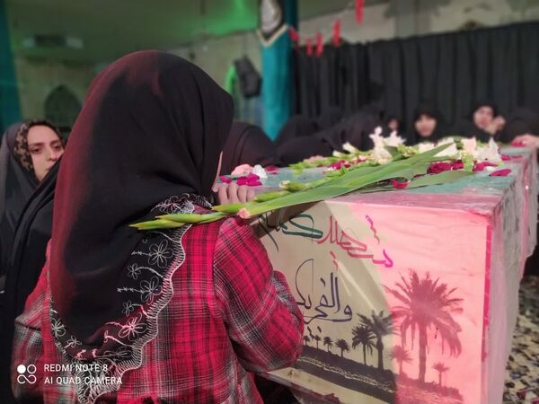 تشییع پیکر مطهر شهدای گمنام در سرار شهرستان برخوار