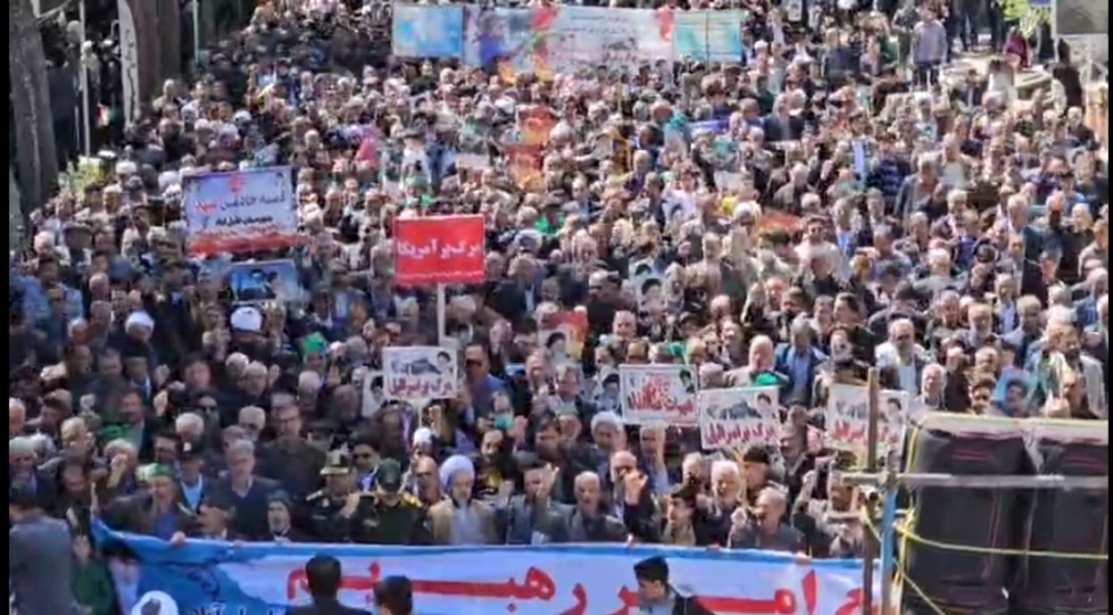 راهپیمایی باشکوه روز جهانی قدس در شهرستان خلیل‌آباد