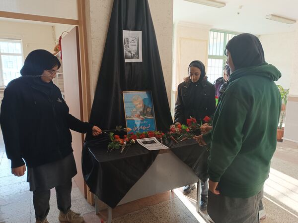 سالگرد شهادت سردار سلیمانی در دبیرستان دخترانه نور اردبیل