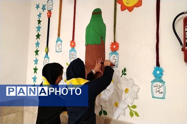 آماده سازی آموزشگاه شهید مجید دهنوی به مناسبت دهه فجر و نیمه شعبان