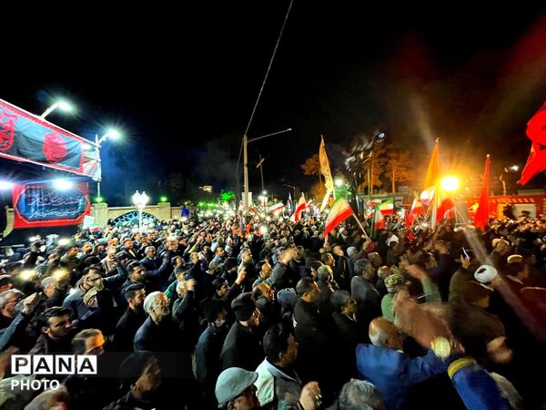 مراسم وداع با پیکر مطهر سردار شهید غلامرضا محمد زاده