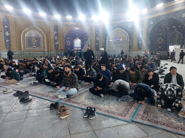 مراسم احیاء سومین شب قدر در حرم حضرت معصومه(س)