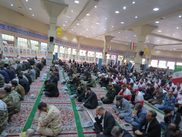 مراسم عزاداری شهیدان خدمت در مصلای امام خمینی(ره)  شهرستان بجنورد