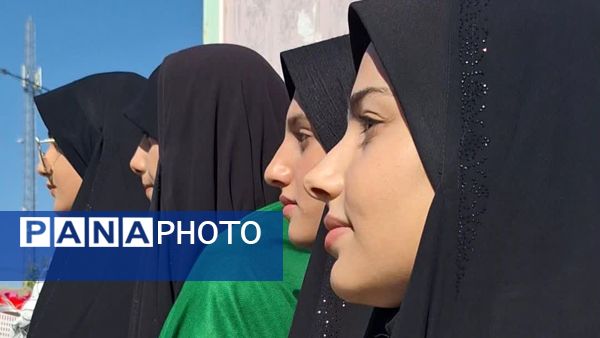 استقبال از شهدای گمنام در دبیرستان حضرت زینب(س) شهرستان لنده